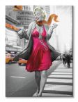 Marilyn Monroe New York Walk - Obraz na płótnie