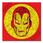 Marvel (Iron Man Helmet Collage) - Obraz na płótnie