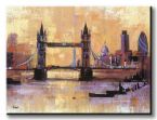 Canvas przedstawiający namalowany most londyński