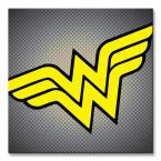 Obraz na płótnie przedstawiający symbol postaci Wonder Woman z Dc Comics
