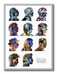 Obraz 60x80 przedstawia głównych bohaterów serialu Doctor Who