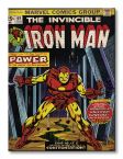 Obraz 60x80 przedstawia wściekłego Iron Mana na okładce jednego z komiksu Marvel Comics