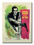Obraz na płótnie o rozmiarze 30x40 przedstawia okładkę filmu James Bond Dr. No French