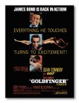 Obrazek 30x40 przedstawia okładkę filmu Goldfinger Excitement