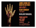 Obrazek 40x30 przedstawia okładkę filmu Goldfinger z Seanem Conerym jako James Bond