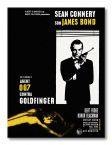 Obrazek na płótnie przedstawia okładkę filmu Goldfinger Window James Bond