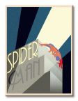 Obraz na płótnie przedstawiający Spidermana na wieżowcu z Marvel Comics