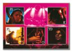 Obraz 120x85 przedstawia członków grupy Pink Floyd na koncercie