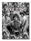 Obrazek 30x40 przedstawia czarno-białą fotografię przedstawiającą członków z zespołu Pink Floyd