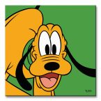 Obraz na płótnie przedstawiający zadowolonego psa Pluto