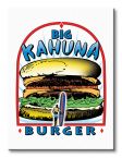 Obrazek na płótnie przedstawia logo Big Kahuna Burger