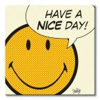 Obrazek 40x40 przedstawia uśmiechniętą buźkę z chmurką w której widnieje napis Have a Nice Day
