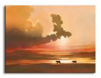 Obraz 60x80 przedstawia słonie na pustyni