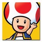 Super Mario Toad - Obraz na płótnie