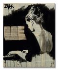 Kobieta grająca na pianinie w wykonaniu Loui Jover