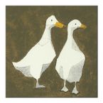 Obraz autorstwa Julia Burns pod tytułem Ducks wymiary 30x30 cm