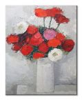 Obraz na płótnie przedstawiający bukiet kwiatów w wazonie