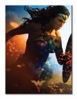 Obraz na płótnie przedstawiający Wonder Woman z tarczą