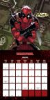 Kalendarz naścienny z Deadpoolem