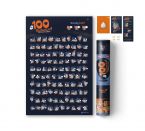 Plakat zdrapka #100 Bucketlist Kamasutra Edition w zestawie