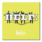 Obraz naścienny The Beatles HELP! Yellow