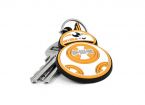 Brelok z droidem BB-8 z Gwiezdnych Wojen przypięty kluczy