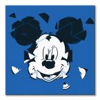 Canvas z Myszką Miki na niebieskim tle