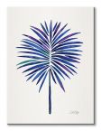 Canvas z liściem palmowym na białym płótnie