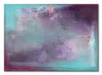 Abstrakcyjny canvas w kolorze fioletu i turkusu