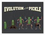 Obraz na płótnie dla młodzieży i dorosłych przedstawiający ewolucja ogórka z serialu Rick and Morty