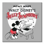 Canvas z Myszką Mickey grającą na fortepianie