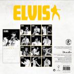 Tylna okładka kalendarza 2019 z legendarnym Elvis'em Presley'em