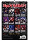 Tylna strona kalendarza Iron Maiden na 2019 rok