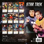 Zdjęcie z tylną okładką kalendarza Star Trek 2019 z bohaterami