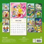 Okładka Kalendarza Simpsons ukazana z tyłu, gdzie widnieje 12 zdjęć z serialu