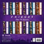 Tył okładki terminarza z Friends na 2019 rok z grafikami na 12 miesięcy