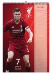Pierwsza strona kalendarza 2019 z klubem Liverpool