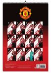 Tył kalendarza z piłkarskim klubem Manchester United na 2019 rok
