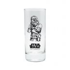 Szklanka z Trooperem i logo Gwiezdnych Wojen