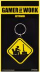 Brelok gumowy Gamer At Work Caution Sign