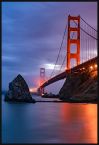Poster Golden Gate Bridge w czarnej ramie