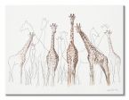 Obraz na płótnie ukazujący Żyrafy autorstwa Aimee Del Valle