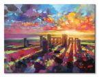 Obraz na płótnie namalowany przez Scott Naismith zatytułowany Malownicze Stonehenge