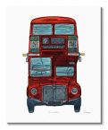 Canvas ukazujący Angielski autobus autorstwa Barry Goodman