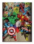 Obraz na płótnie z superbohaterami z komiksu Marvela ''Here Come The Heroes''