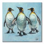 Obraz na płótnie przedstawiający Pingwiny namalowany przez Louise Brown