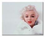 Obraz na płótnie z wizerunkiem Marilyn Monroe na białym tle