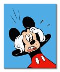 Obraz na płótnie z wizerunkiem Mickey Mouse Shocked