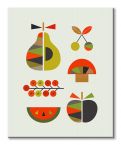 Obraz na płótnie ukazujący Kolorowe owoce z serii Little Design Haus