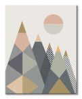 Kolorowe góry na obrazie z serii Little Design Haus